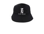 Black bucket hat with white Zuri Nzuri print