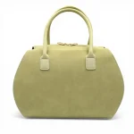 Abe Dua Matcha Suede Bowler Bag - Image 3