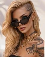 Abe Dua Matte Black with Tortoise Shell Polarized Sunglasses