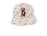 Sublimated bucket hat with all-over Zuri Nzuri print in toffee tones