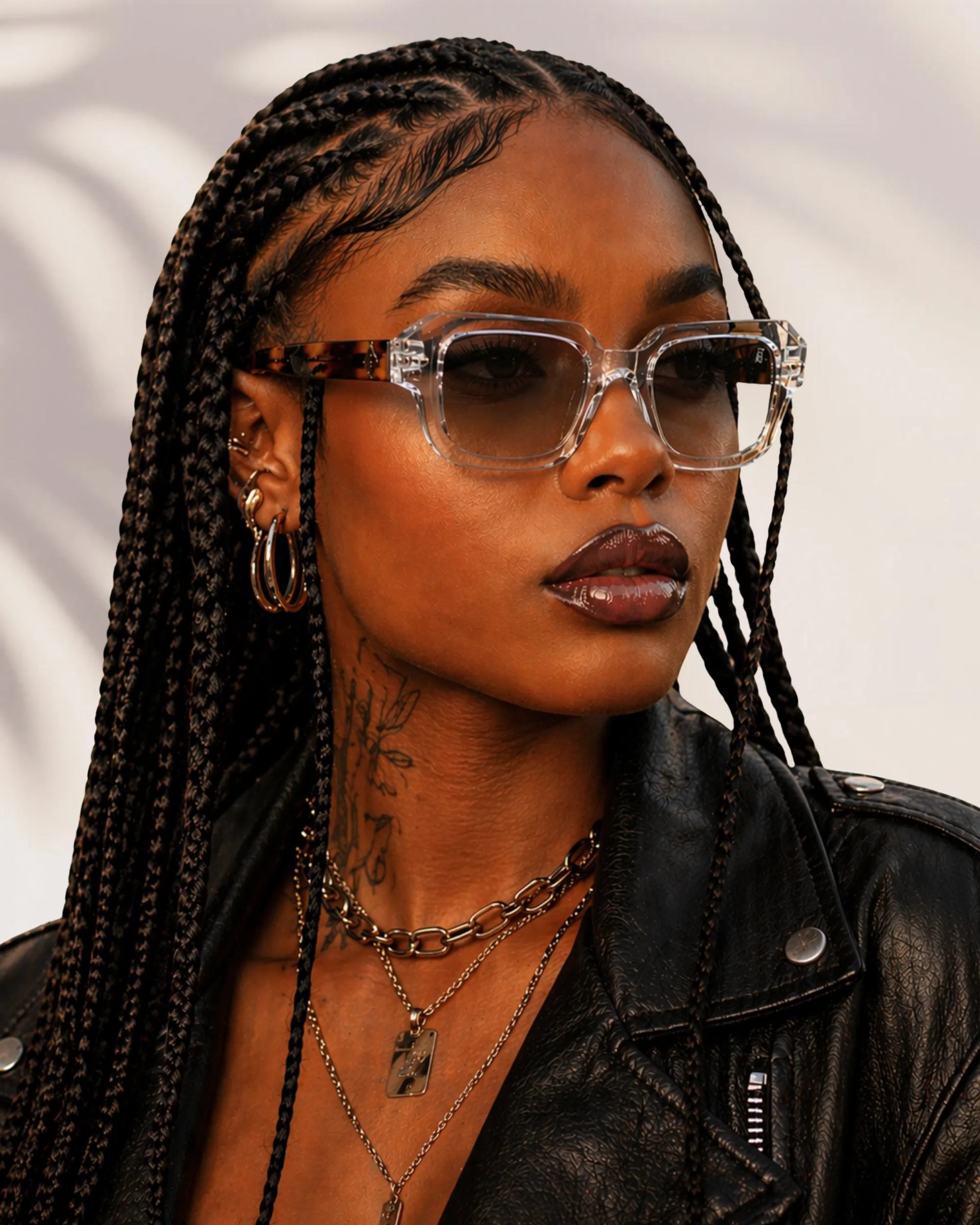 Tortoise shell & Clear_result ABAN Transparent & Demi Brown Polarized Sunglasses - Image 1