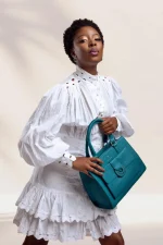 Duafe Teal City Bag