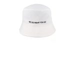 Zuri Nzuri White Bucket Hat | Black on White - Image 3