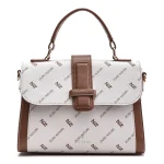 Aban White-Coffee & Toffee Zuri Print Business Bag - Image 2