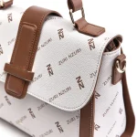 Aban White-Coffee & Toffee Zuri Print Business Bag - Image 3