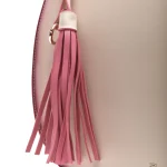 Mako Cream Half-Moon Bag with a Whisper of Pink - Image 5