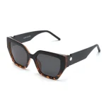 Abe Dua Matte Black with Tortoise Shell Polarized Sunglasses - Image 3
