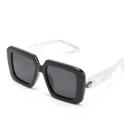 Duafe Black & Mother of Pearl Polarized Sunglasses - Image 2