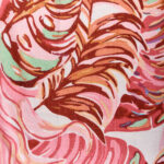 Fafanto sunset shades cotton touch scarf in warm pink and coral tones