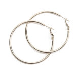 Sankofa Gold Fine Hoop Earrings - Image 2