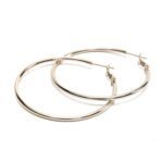 Sankofa gold fine hoop earrings with minimalist design