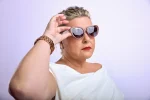 Bese Saka Chocolate & Mauve Polarized Sunglasses - Image 6
